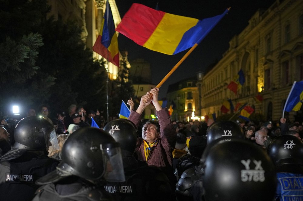 Protesty proti zrušení voleb a zamítnutí kandidatury Georgeska