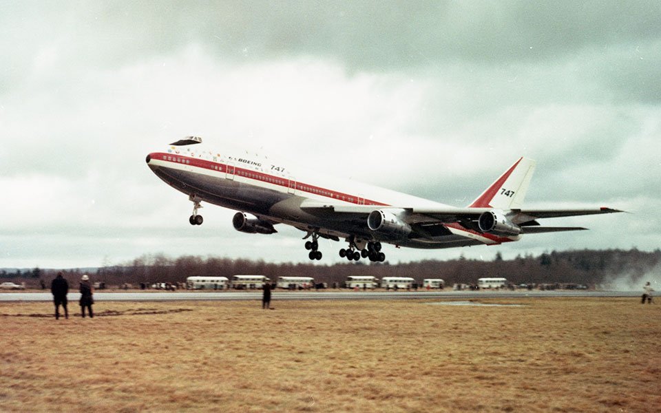 První let letadla Boeing 747, 9. únor 1969