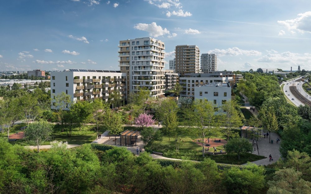 Projekt Habitat vyroste na brownfieldu o rozloze 70 tisíc m2 a v šesti fázích nabídne přes tisíc bytů.