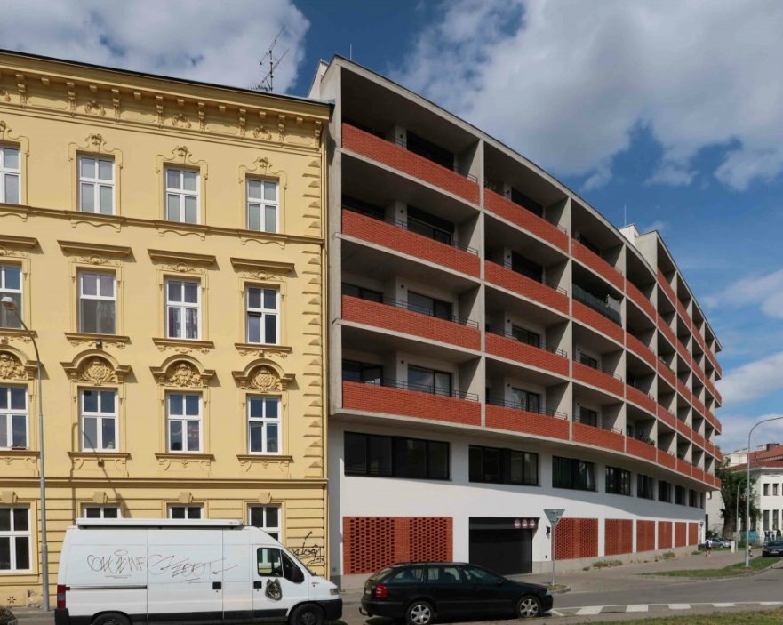 Brno. Rezidence Křídlovická (Tomáš Rusín, Ivan Wahla, Libor Šupler, spolupráce Promed Brno)