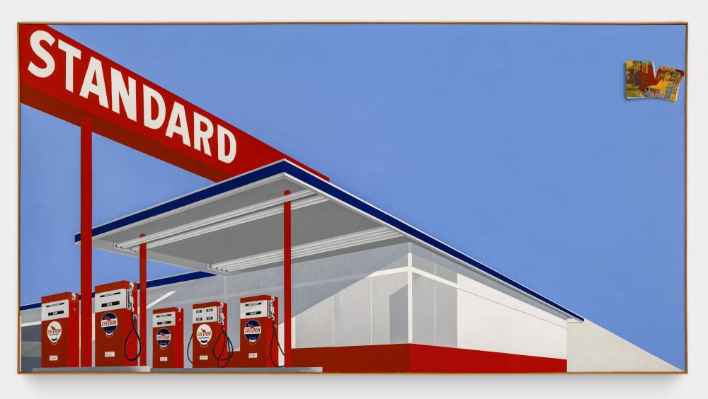 Ed Ruscha: Standard Station, Ten-Cent Western Being Torn in Half, 1964