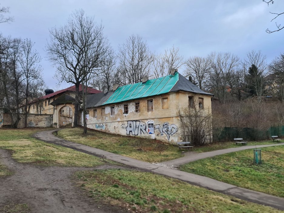 Aktuální stav domu zahradníka.