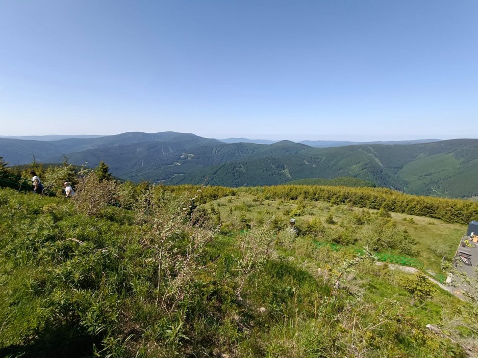 Panorama Jeseníků od Dlouhých strání