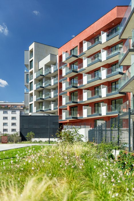 Rezidence Parková čtvrť – 9 architektonických ateliérů / urbanistická koncepce Jakub Cigler (JCA)