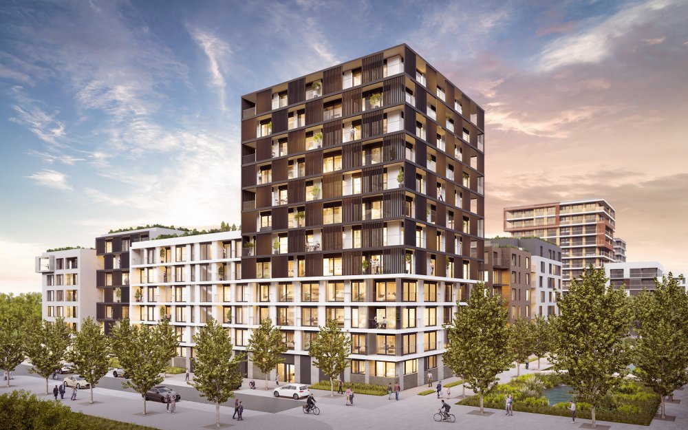 Rezidence Parková čtvrť – 9 architektonických ateliérů / urbanistická koncepce Jakub Cigler (JCA)