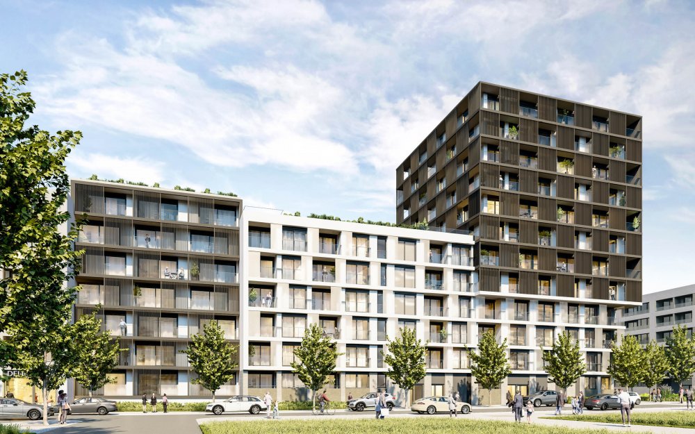 Rezidence Parková čtvrť – 9 architektonických ateliérů / urbanistická koncepce Jakub Cigler (JCA)