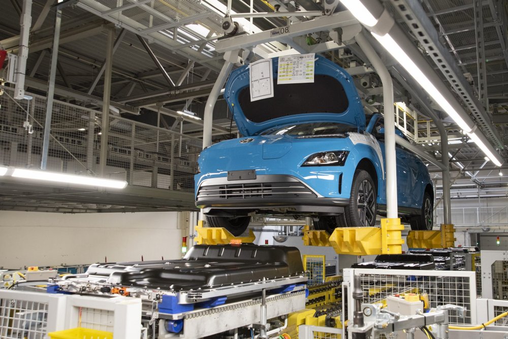 Nošovická továrna automobilky Hyundai produkuje až 1400 aut denně. 