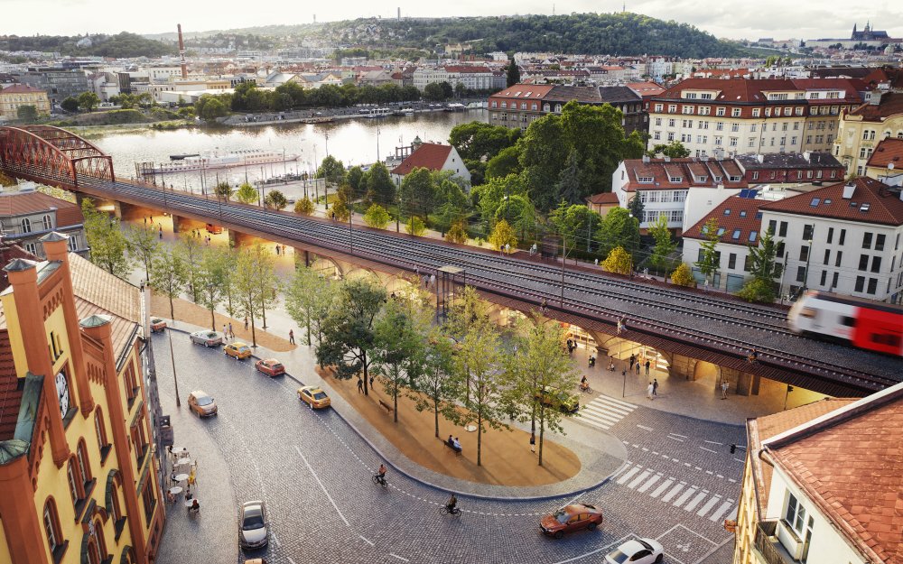 Nadační fond pro záchranu Vyšehradského železničního mostu dnes představil komplexní projekt, podle kterého lze Vyšehradský most efektivně rekonstruovat a dostavět k němu subtilní třetí kolej.