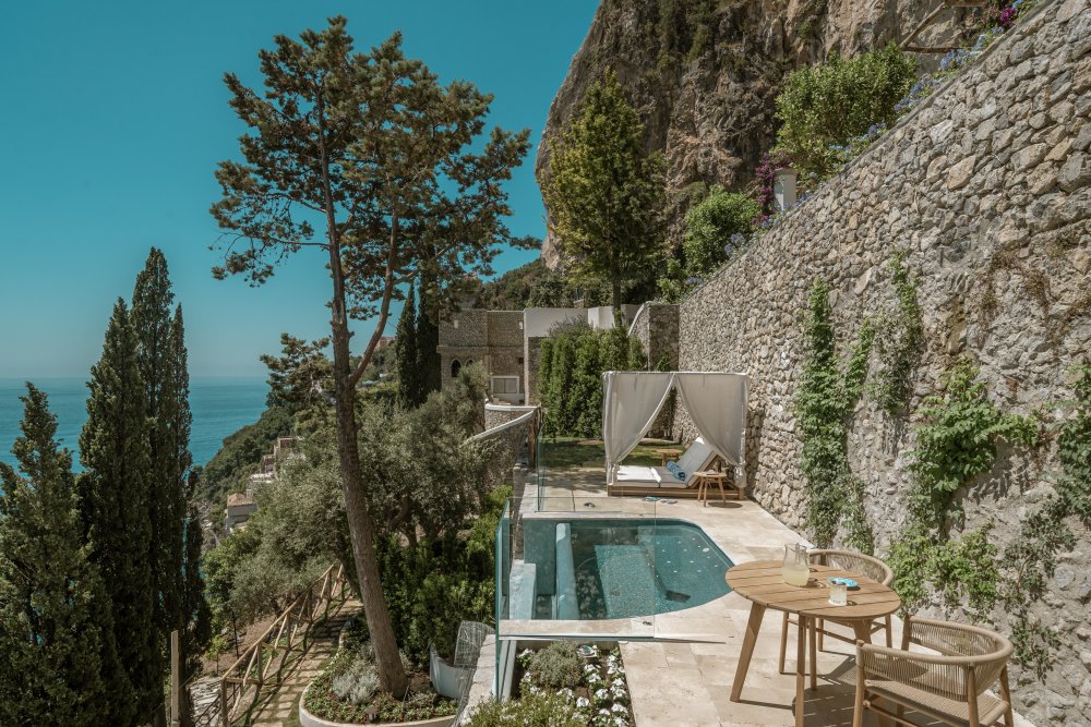 Pětihvězdičkový hotel Borgo Santadrea jen pár minut od Amalfi.