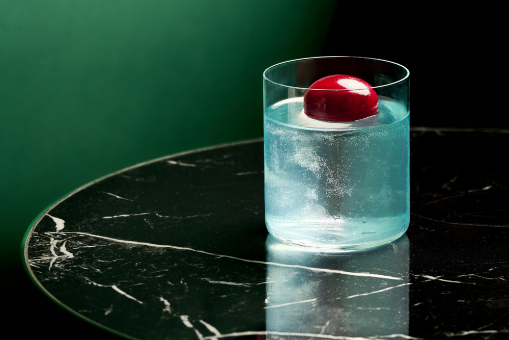 Sour Cherry & Mint Cocktail