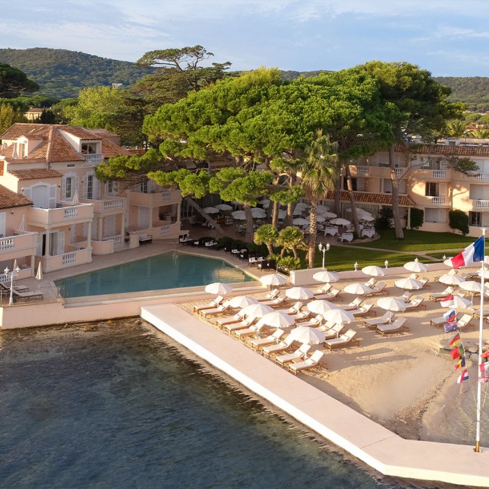 La Vague d'Or, Saint-Tropez, Francie: Tříhvězdičková restaurace v hotelu Cheval Blanc v Saint-Tropez. Rezervace nutná hodně dopředu!