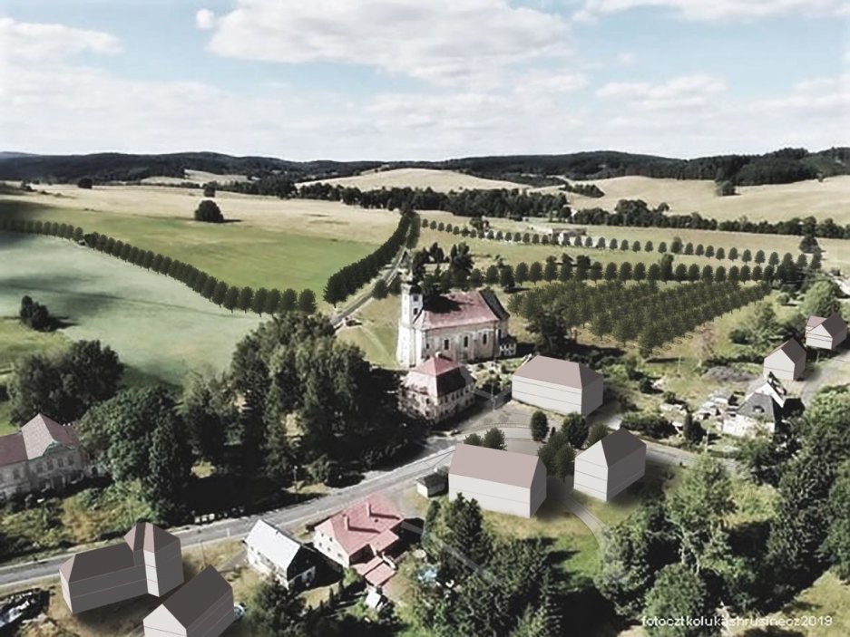5. Diplomová práce Sáry Roeselové z FA ČVUT řeší a reviduje oblasti v Šluknovském výběžku. Například do Brtník navrhuje památník v místě zaniklého kostela sv. Martina jako nová výšková dominanta, která je pro místní vesnice charakteristická.