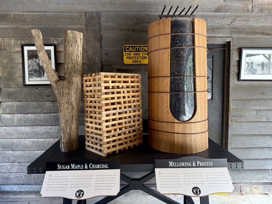 Sugar Maple & Charcoal – javor cukrodárný a dřevěné uhlí, klíčové prvky filtrace Jack Daniel’s