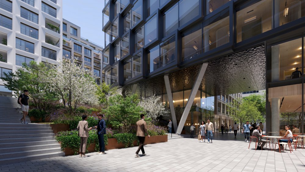 Směrem do Vinohradské třídy vznikne 7 500 m² kancelářských ploch v environmentálním standardu LEED Gold. V parteru se počítá se 1 400 m² obchodů, kaváren a restaurací, které doplní městský život v přízemí. V klidném vnitrobloku vznikne téměř dvě stě bytů, od menších po luxusní penthousy s výhledem na pražské panorama.