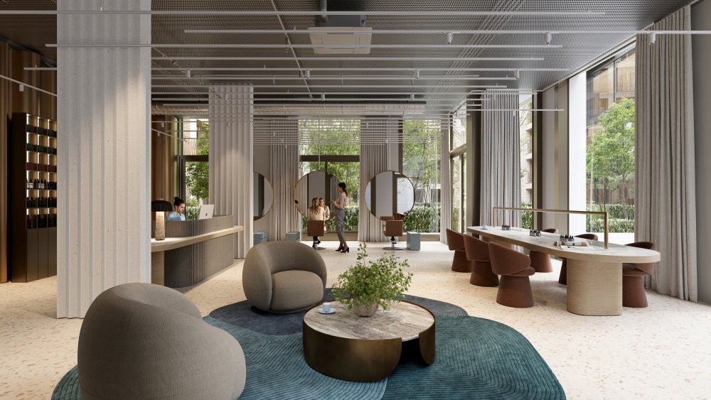 Směrem do Vinohradské třídy vznikne 7 500 m² kancelářských ploch v environmentálním standardu LEED Gold. V parteru se počítá se 1 400 m² obchodů, kaváren a restaurací, které doplní městský život v přízemí. V klidném vnitrobloku vznikne téměř dvě stě bytů, od menších po luxusní penthousy s výhledem na pražské panorama.