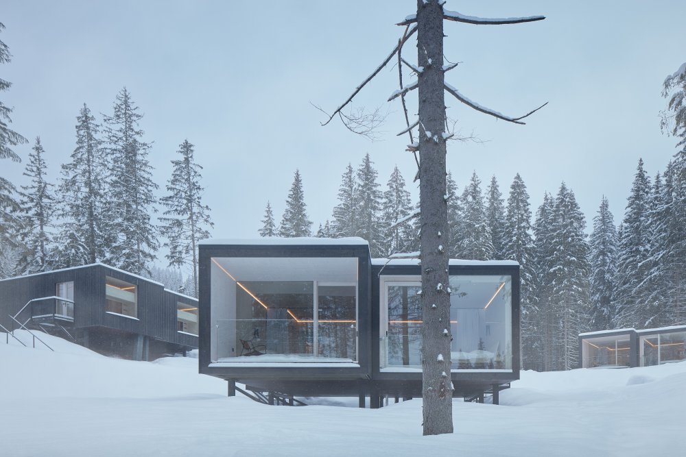 Moduly s názvem Ark Shelter přizpůsobili tentokrát pro účely ubytovaní.