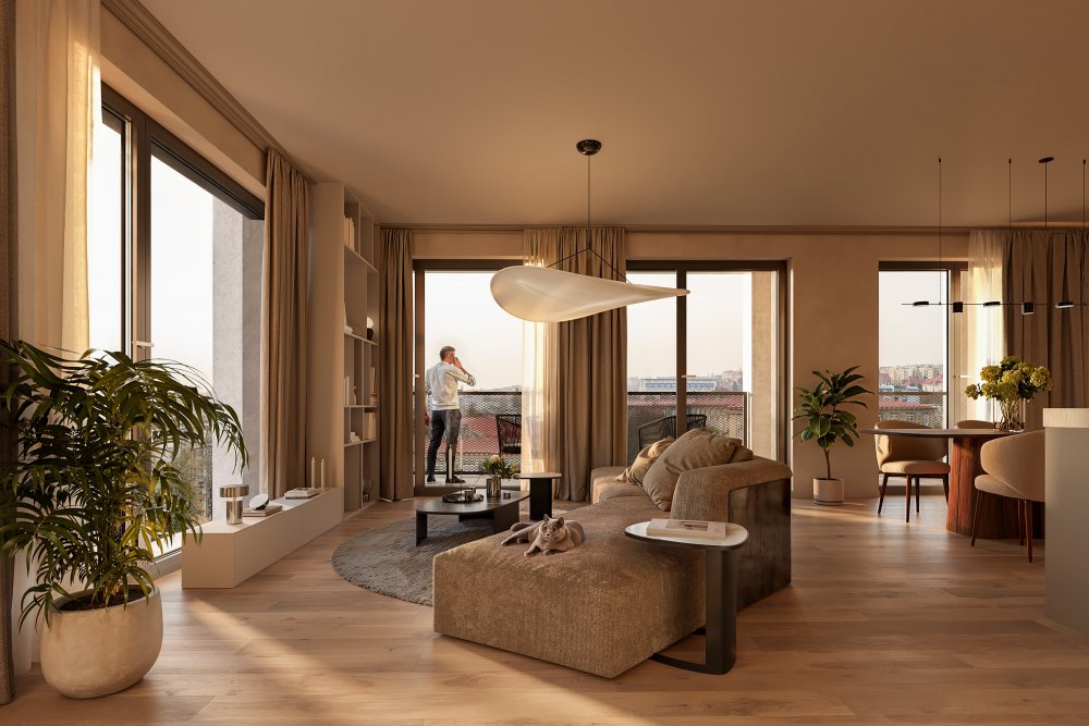 JITRO nabídne širokou škálu jednotek v rezidenčním domě i stylových townhousech od kompaktních 1+kk po rodinné 5+kk, se soukromými předzahrádkami a střešními terasami. Součástí projektu budou i společné prostory navržené pro setkávání i odpočinek – komunitní střešní terasa, wellness se saunou, posilovna, kolárna nebo prádelna.