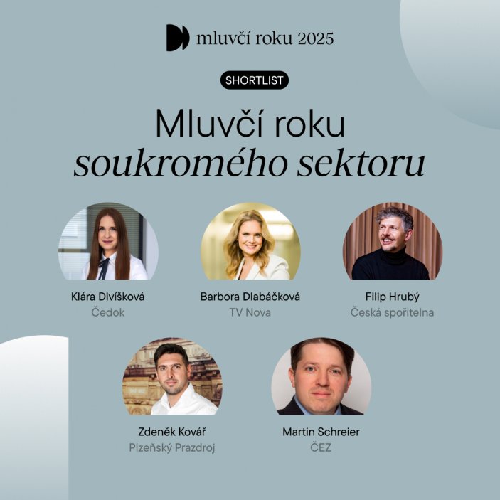 finalisté soutěže Mluvčí roku 2025