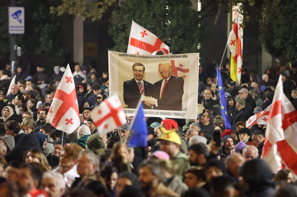 Tisíce lidí opět demonstrovaly v Tbilisi