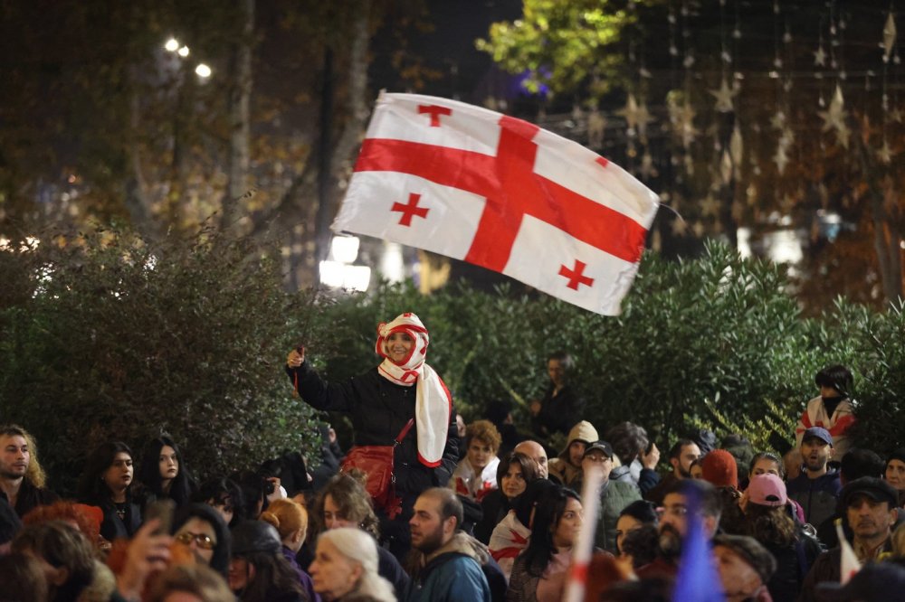Tisíce lidí opět demonstrovaly v Tbilisi