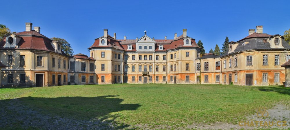 Původně barokní lovecký zámeček, dnes rokokový zámek Hořín, byl vystavěn na konci 17. století na přání hraběte Jakuba Černína. Koncem 18. století přechází Hořín do majetku rodu Lobkowiczů, těm patří dodnes. 