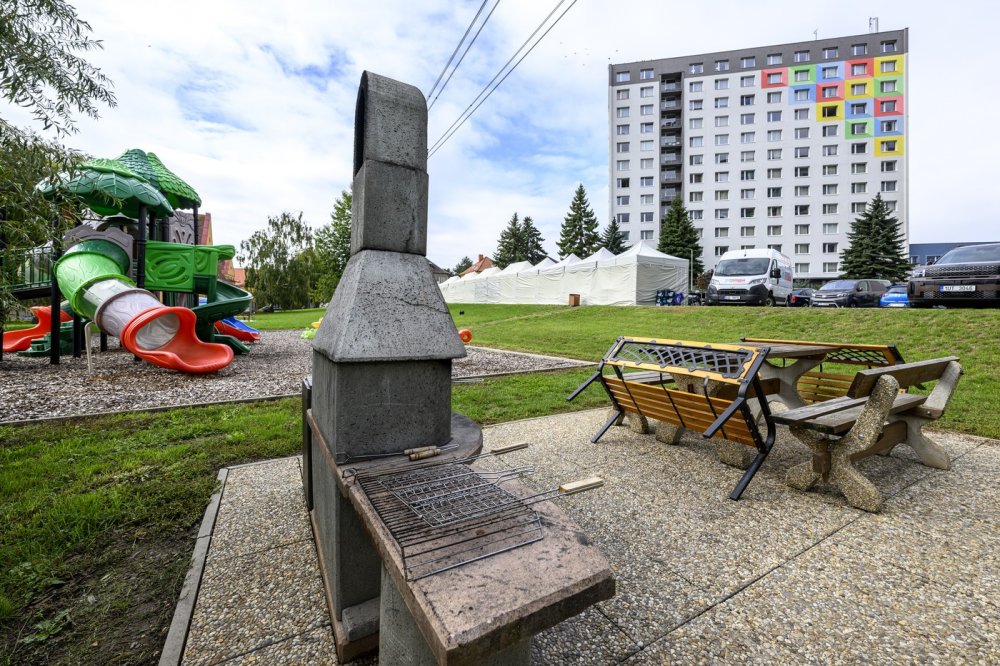 Vzorový byt v jednom ze dvou panelových domů Ústí Towers, společného projektu realitní skupiny Salutem Group a investiční skupiny Growth Finance