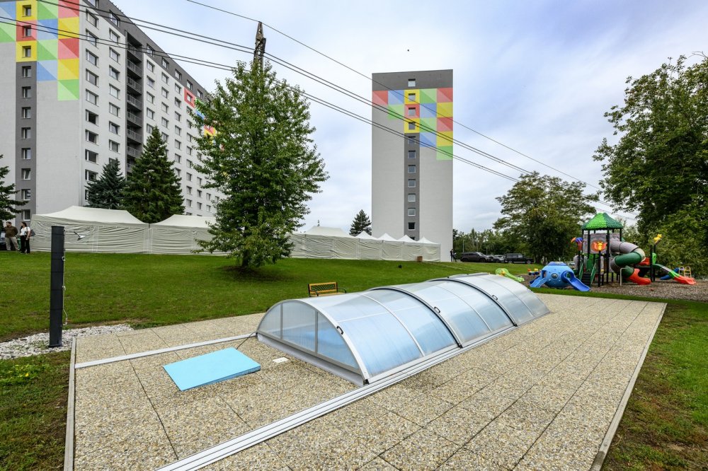 Vzorový byt v jednom ze dvou panelových domů Ústí Towers, společného projektu realitní skupiny Salutem Group a investiční skupiny Growth Finance