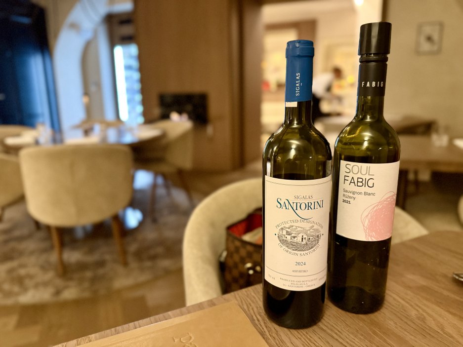 Řecké a české víno k tuňákovi