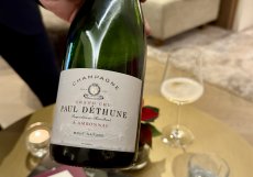 Šampaňské Paul Déthune Grand Cru Brut Nature z Ambonnay na úvod večera