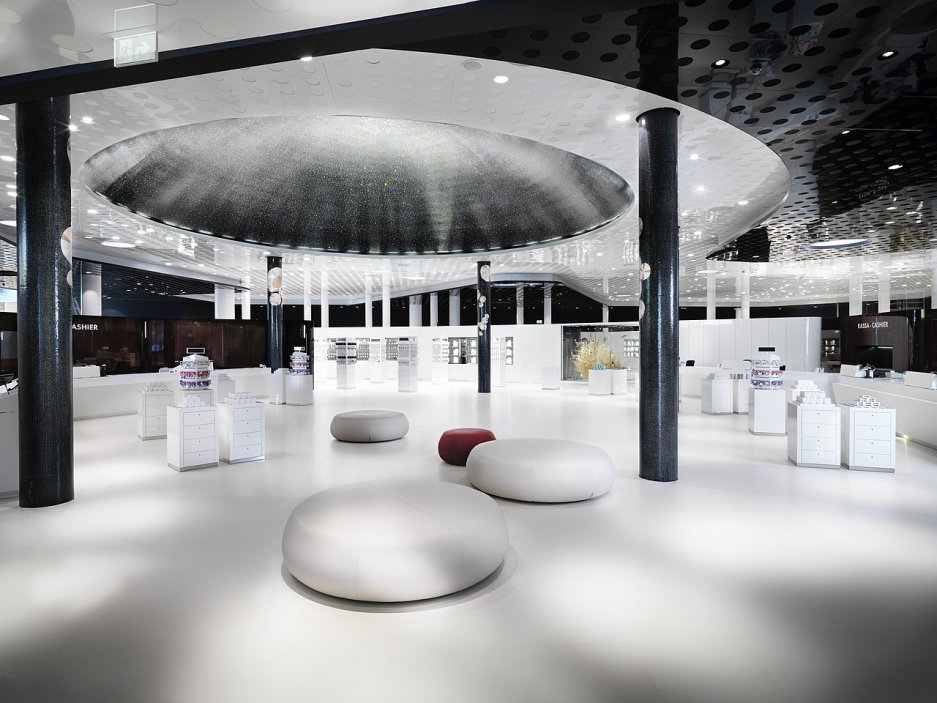 Prodejna Swarovski Kristallwelten ve Wattens