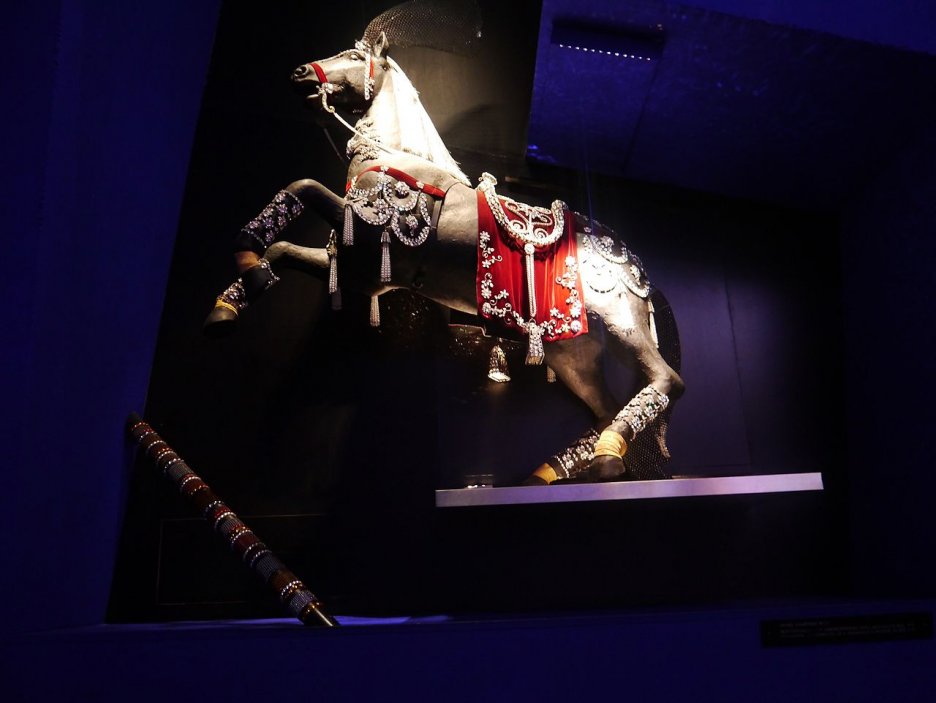Exponát v muzeu Swarovski v alpském Wattens nedaleko Innbrucku.
