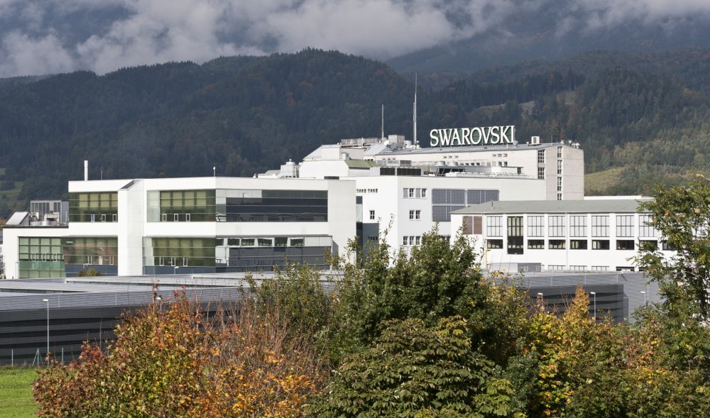 Sídlo a továrna šperkařského impéria Swarovski v alpském Wattens.