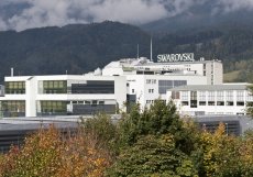 Sídlo a továrna šperkařského impéria Swarovski v alpském Wattens.