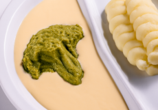 Brokolicové růžičky v úpravě pro pacienty s dysfagií