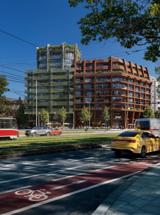 Projekt nabídne 243 bytů všech velikostí od 1+kk po luxusní penthousy, z nichž každý se vyznačuje prémiovou kvalitou použitých materiálů, promyšleným funkčním designem a moderními technologiemi.