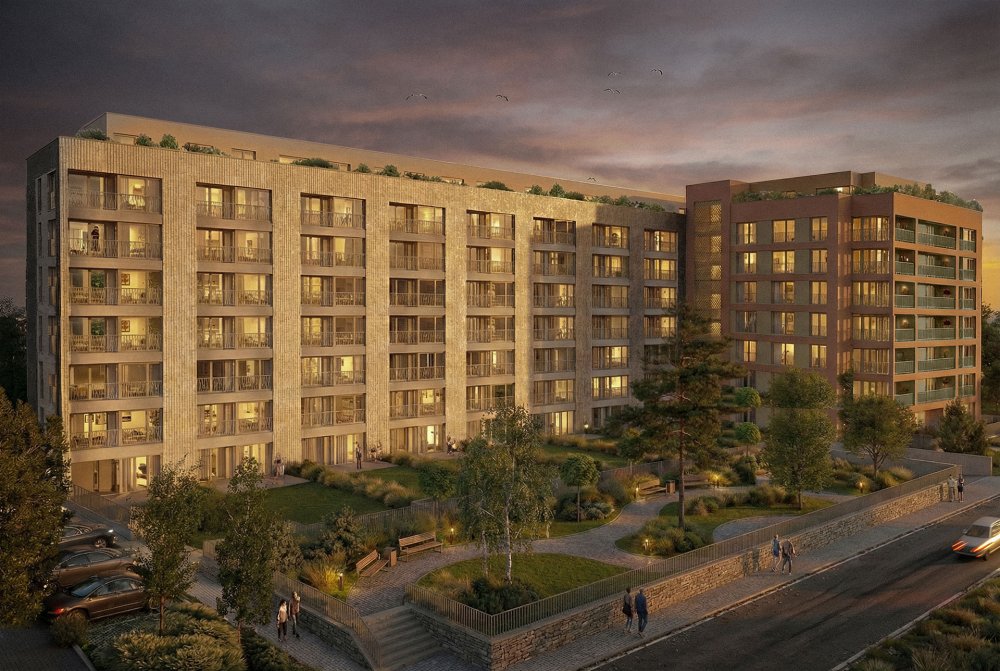 Nový developerský projekt Riva Rezidence nabídne v brněnských Horních Heršpicích 190 bytových jednotek 