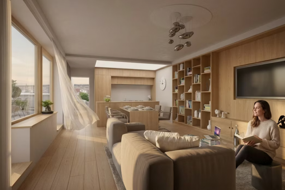 V Brně mezi ulicemi Veveří a Kounicovou začala stavba bytového a obchodního komplexu podle návrhu architektky Evy Jiřičné