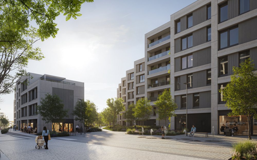 Středobodem projektu je centrální park o rozloze víc než jednoho hektaru s vodní plochou, který bude přístupný rezidentům i veřejnosti. Celkově bude přibližně polovina řešeného území věnována veřejným prostranstvím a zeleni. Součástí projektu jsou také finanční i nefinanční kontribuce městu v celkovém objemu přes 120 milionů korun, včetně investic do veřejné infrastruktury a rozvoje dopravní obslužnosti – tramvajového propojení z Olšanské ulice, které zajistí rychlé spojení do centra města.