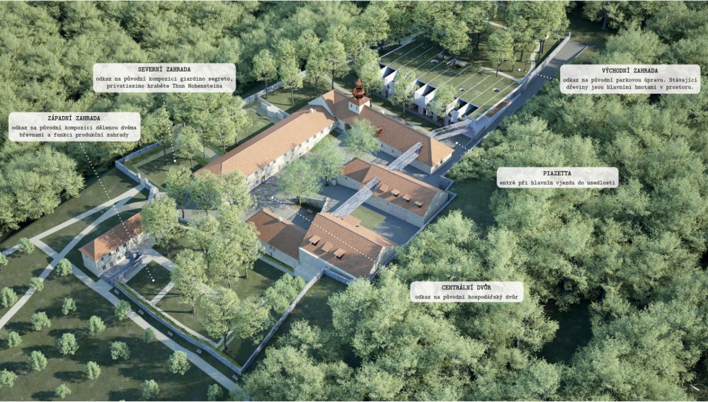 Ikonické pohledy na areál Cibulky, zejména ze západního směru, například od Čínského pavilonu, zůstanou zachovány.