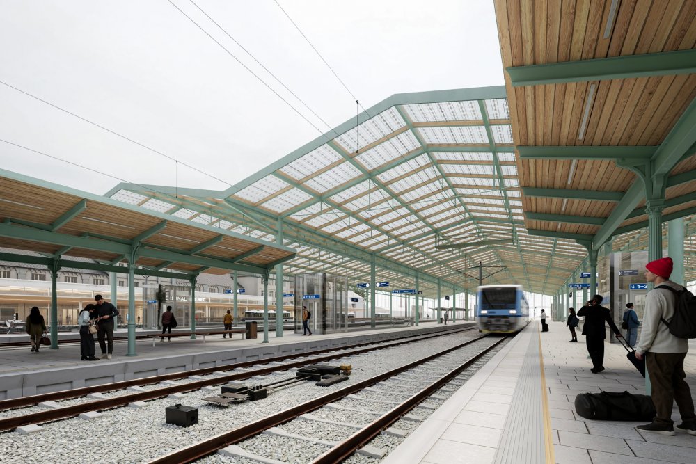 Nový přestupní terminál vlakové a autobusové dopravy v Liberci
