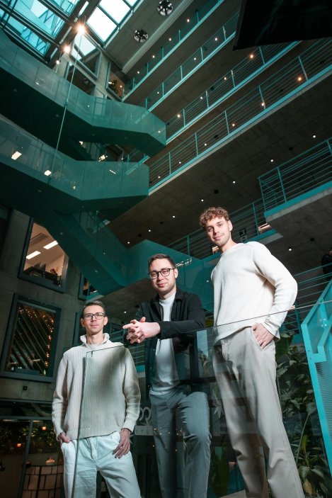 Zakladatelé FaceUp, zleva Pavel Ihm, Jan Sláma a David Špunar, foto Petr Mihle
