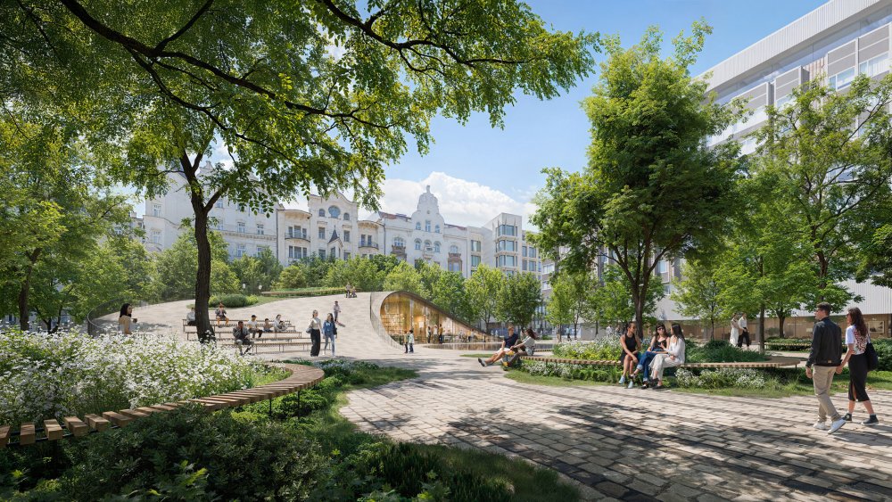 Pavilon na náměstí Miloše Formana
