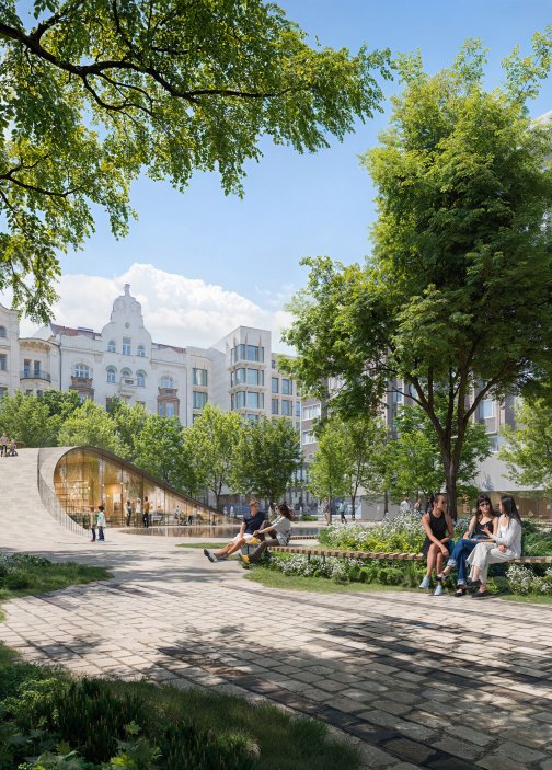 Pavilon na náměstí Miloše Formana