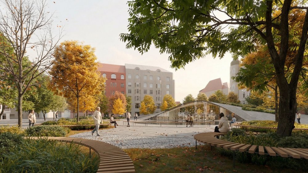 Pavilon na náměstí Miloše Formana