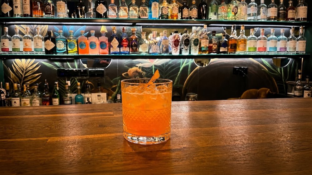 Orange smoke.