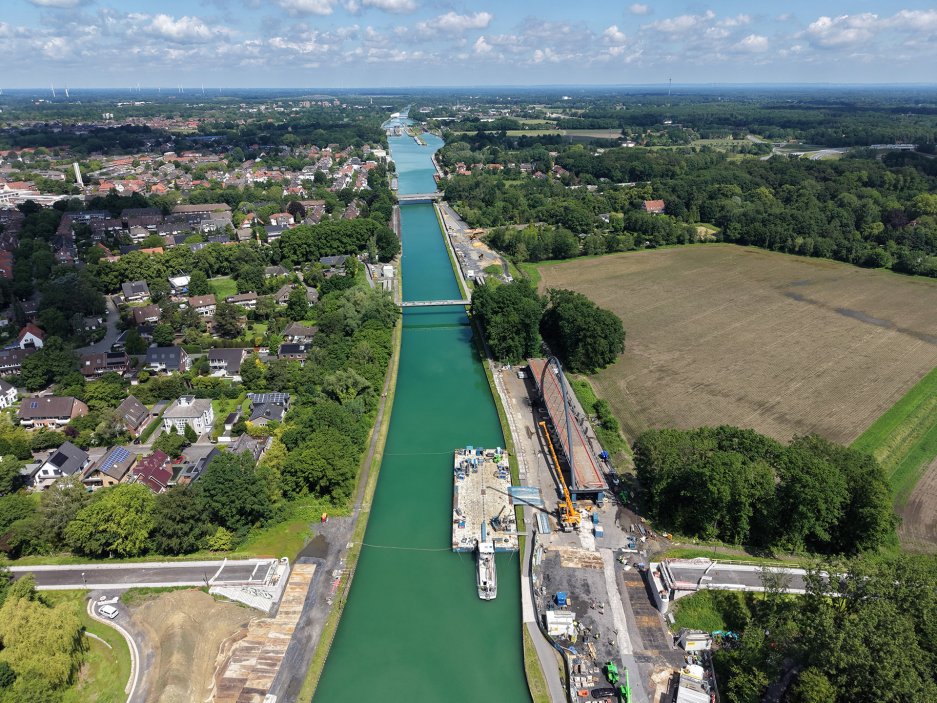 Konstrukce se plavila po vodě
