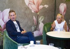 Kandidát na primátora Prahy Tomáš Portlík (ODS) a bývalá primátorka Prahy Adriana Krnáčová