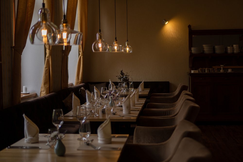 Interiér restaurace Nebespán