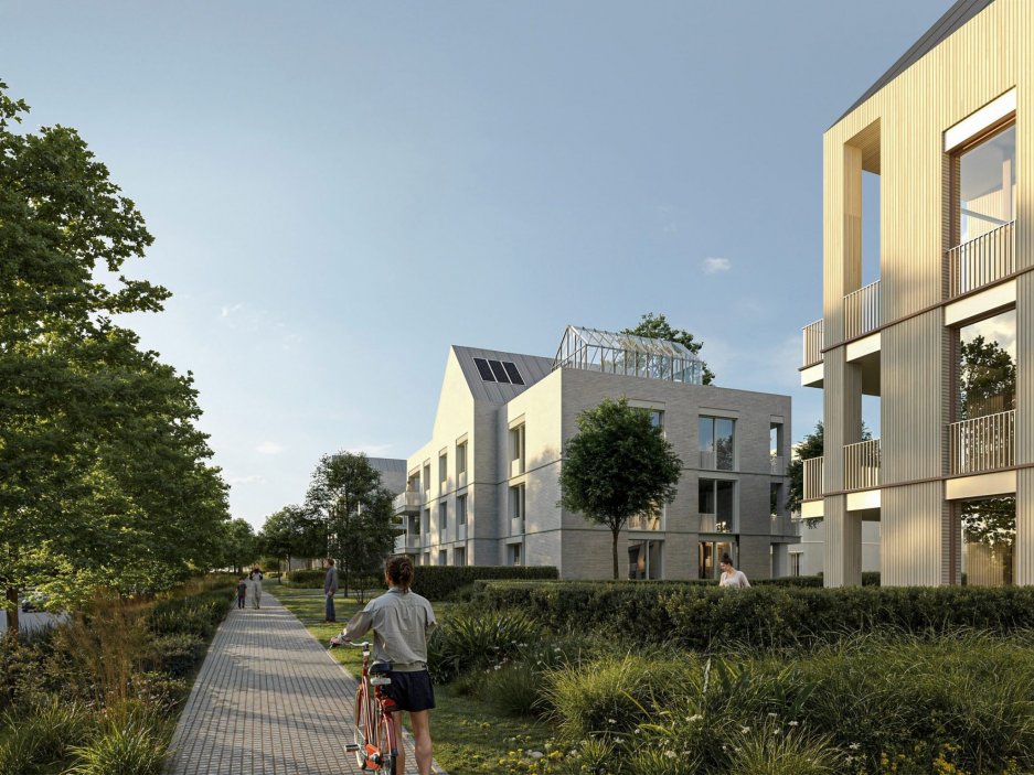Na západním okraji Olomouce se připravuje rozsáhlá rezidenční výstavba. Projekt Nová Okružní developerské společnosti GEMO počítá s 902 byty v 74 bytových domech