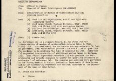 Spis obsahující memorandum z roku 1953 týkající se hodnocení filmu údajně zobrazujícího neidentifikované objekty ve vzduchu Americkým námořním fotografickým interpretačním centrem.